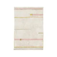 Covor roz/crem lavabil/țesut manual din bumbac 140x200 cm Lanes Vintage Nude – Lorena Canals