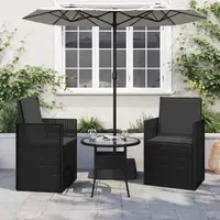 vidaXL Perne pentru șezut și spătar Poliester Antracit 47 x 45 x 2 cm