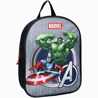 Rucsac copii, Marvel Avengers, 1 fermoar, 29 x 22 x 9 cm
