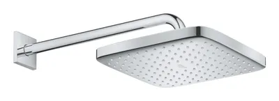 Palarie de dus fix Grohe Tempesta Cube 250 26687000, 1/2, 1 pulverizare, 250 mm, brat 380 mm, anti-calcar, Crom