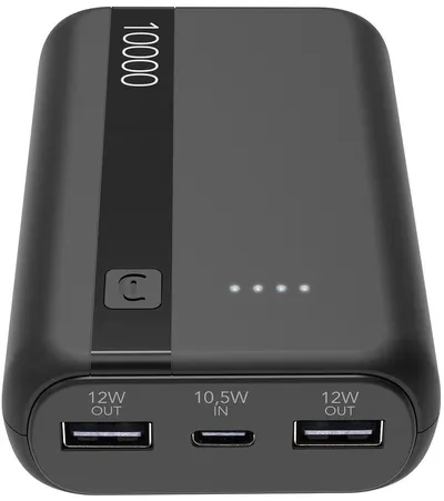 Baterie portabilă Cellularline - Essence Entry, 10000 mAh, negru