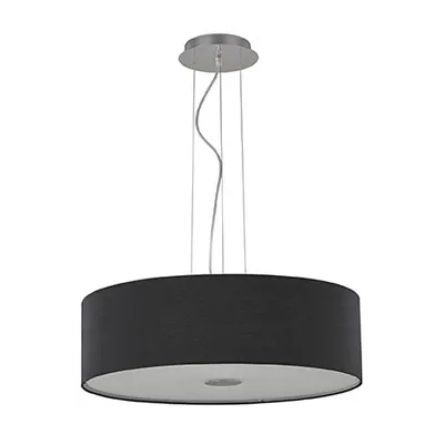 Lustra Woody, 4 becuri, dulie E27, D:500 mm, H:300/1100 mm, Negru