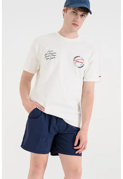 Pantaloni scurti cu croiala relaxed-fit - Bleumarin