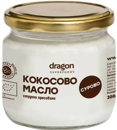 Ulei de cocos Extra Virgin, 300 ml, Dragon Superfoods