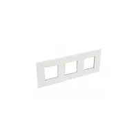 Placa Arteor - French/German standard - patrat - 3 x 2 module - alb