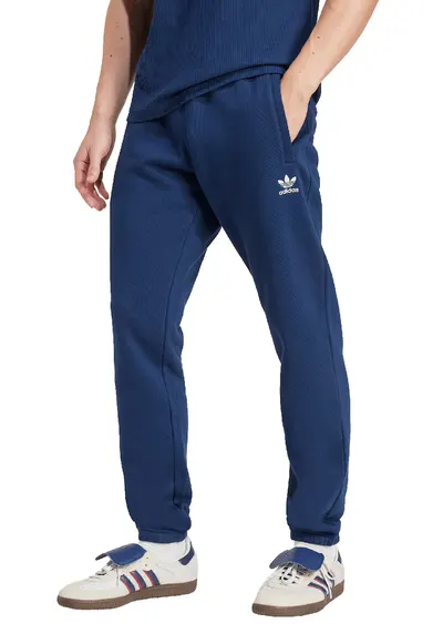 Pantaloni de trening slim fit cu buzunare Trefoil Essentials - Albastru petrol