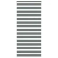 vidaXL Jaluzea tip zebra gri închis lățime țesătură 95,9 cm poliester