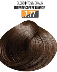 Vopsea Profesionala Fara Amoniac EVOQUE USA, Nuanta 7.77 INTENSE COFFEE BLONDE - Cu Ulei de Argan si 12 Aminoacizi, 100 ml - Evoque