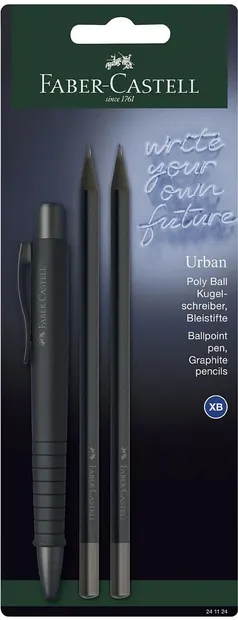 Pix Faber-Castell Urban -Negru, cu două creioane