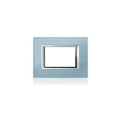 Placa Ornament 2 Module Sticla Blue Bticino Axolute