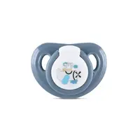 Set 2 suzete silicon moale Cameo Blue cu capac 0 luni+