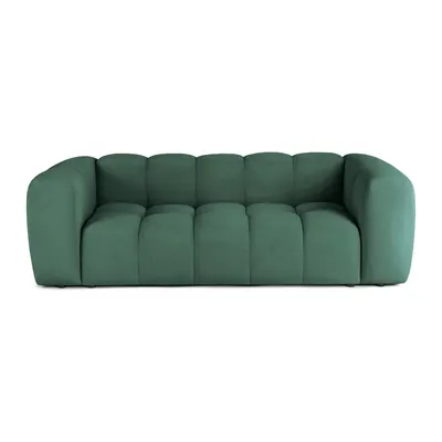 Canapea verde cu tapițerie din catifea 225 cm Cube – Bonami Selection