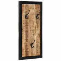 Gossi cuier pentru haine, 40x2x80 cm, lemn masiv de mango brut