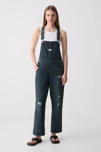 Levi's salopetă din denim pentru femei VINTAGE OVERALL