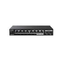 Switch Tenda TEM2010X, 8 porturi RJ45, 2x SFP, 80 Gbps, 59.5 Mpps, fara management