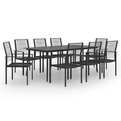 vidaXL Set mobilier de grădină, 9 piese