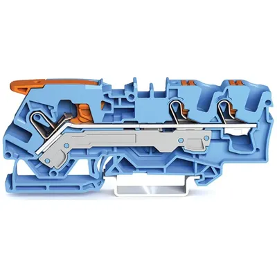 Clema sir Wago 2106-5304, 3 conexiuni, 6 mm, albastru, TopJobs Clamp / buc