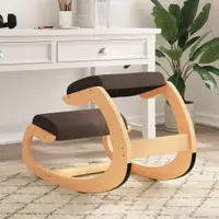 Gossi scaun de genunchi, maro, 55x84x55 cm, placaj de mesteacan