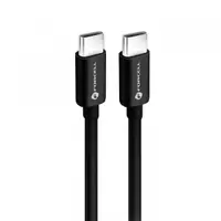 Cablu Date si Incarcare USB-C - USB-C Forcell F-Energy C338, 60W, 0.25m, Negru