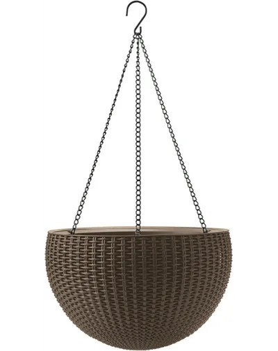 CURVER Ghiveci suspendat pentru flori Rattan Style
