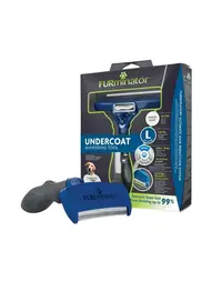 FURMINATOR perie caini cu par scurt de talie mare Undercoat deShedding Large