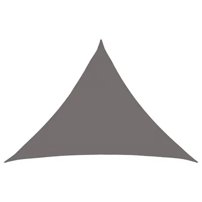 vidaXL Pânză de umbră 7 x 5 x 5 m HDPE Triunghiular Gri deschis