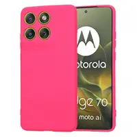 Husa pentru Motorola Edge 70, Techsuit, SoftFlex, Roz Inchis