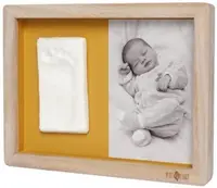Ramă din lemn pentru amprentă și fotografie bebeluș Petit Artichaut - Daisy Ochre