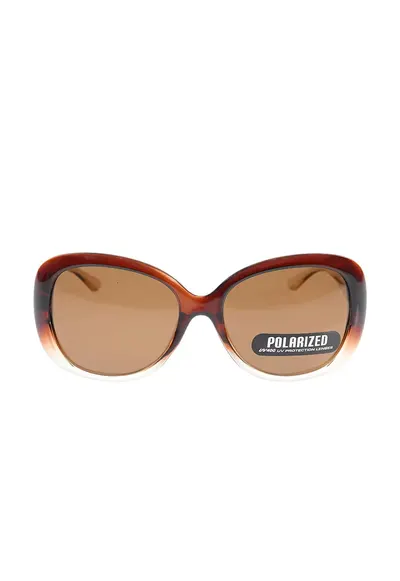 Ochelari de soare oversized cu lentile polarizate UV400 - Maro