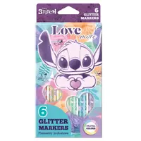Markere cu sclipici, Coolpack, Disney Stitch, 6 culori