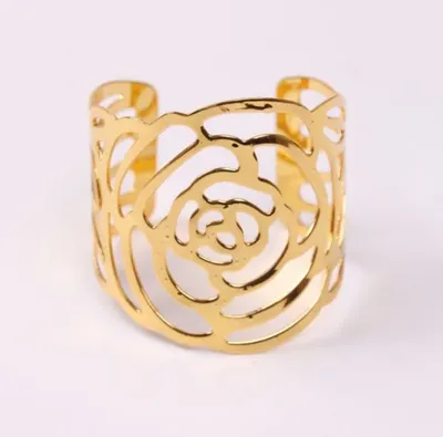 Inele de șervețel Morello - Golden Rose, 6 buc.