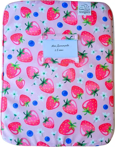 Dosar textil pentru manuale Anegami - Căpșuni