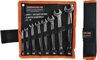 Set chei Premium HD - 37597, 8 buc, 8-19 mm, negru