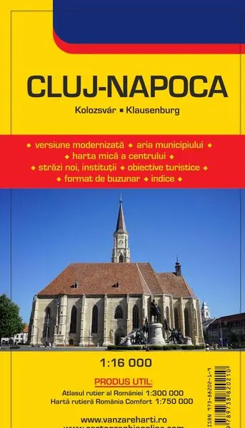 Harta orașului Cluj-Napoca - Paperback - ***