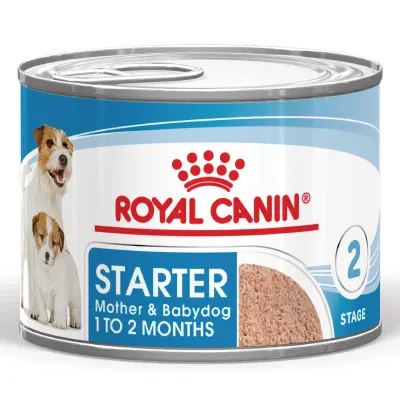 ROYAL CANIN Starter Mousse, mama și puiul, conservă hrană umedă câini, (mousse), 195g