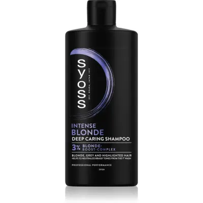 Syoss Intense Blonde sampon violet pentru părul blond şi gri 440 ml