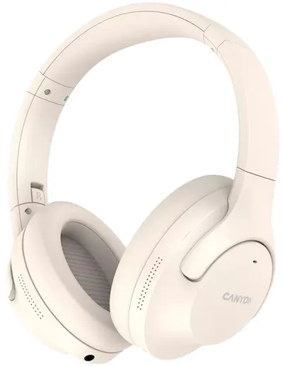 Căști wireless cu microfon Canyon - OnRiff 10, ANC, bej