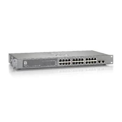 Switch 26xRJ45 10/100 (PoE), 19, 2 shared 1000 SFP, 380W