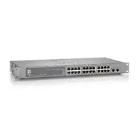 Switch 26xRJ45 10/100 (PoE), 19, 2 shared 1000 SFP, 380W