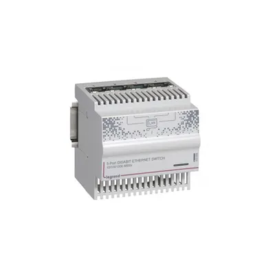 4+1 RJ45 ports ethernet switch - 1 gigabit - 4 DIN module