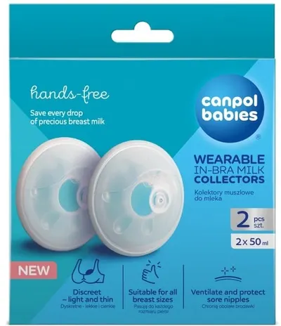 Colectoare de lapte tip scoica 2buc – Canpol