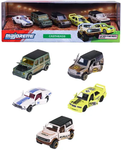 Mașinuțe metalice Majorette - Castheads, 5 buc, 1:64