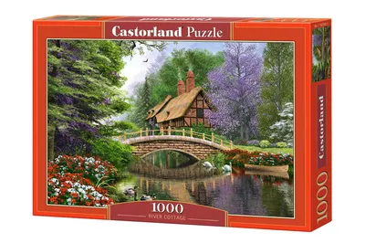 Puzzle Castorland din 1000 de piese - Casa langa rau