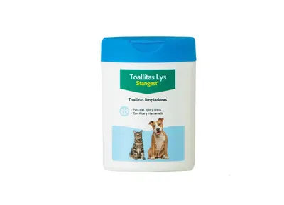 Șervețele umede pentru animale de companie, cu Aloe și Hamamelis, LYS WIPES, 40 buc