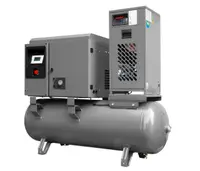 Compresor de aer profesional cu surub, cu invertor si uscator de aer - 3.7kW, 400 L/min, 10bari - Rezervor 300 litri - Falke-FFTG-3.7-300L-10b-400VCOMBO