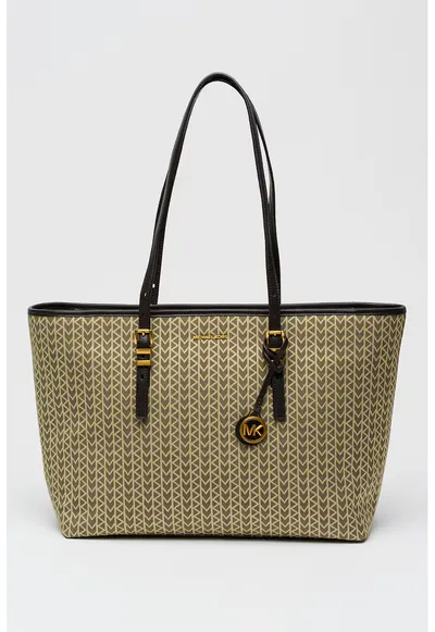 Geanta shopper cu monograma Quinn - Maro