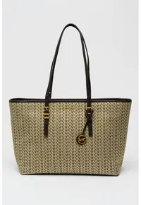 Geanta shopper cu monograma Quinn - Maro