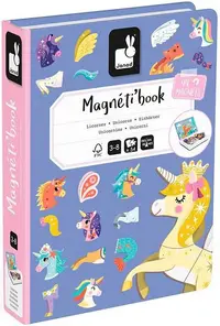 Carte magnetică pentru copii Janod - Unicorni