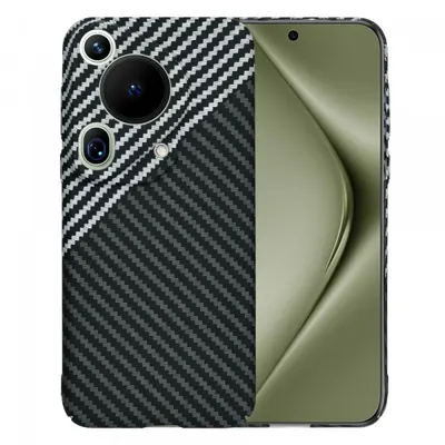 Husa pentru Huawei Pura 70 Ultra, Techsuit, Carbonite FiberShell, Neagra Gri