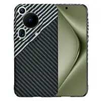 Husa pentru Huawei Pura 70 Ultra, Techsuit, Carbonite FiberShell, Neagra Gri